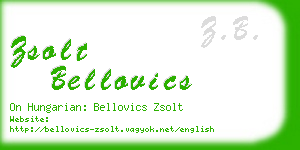 zsolt bellovics business card